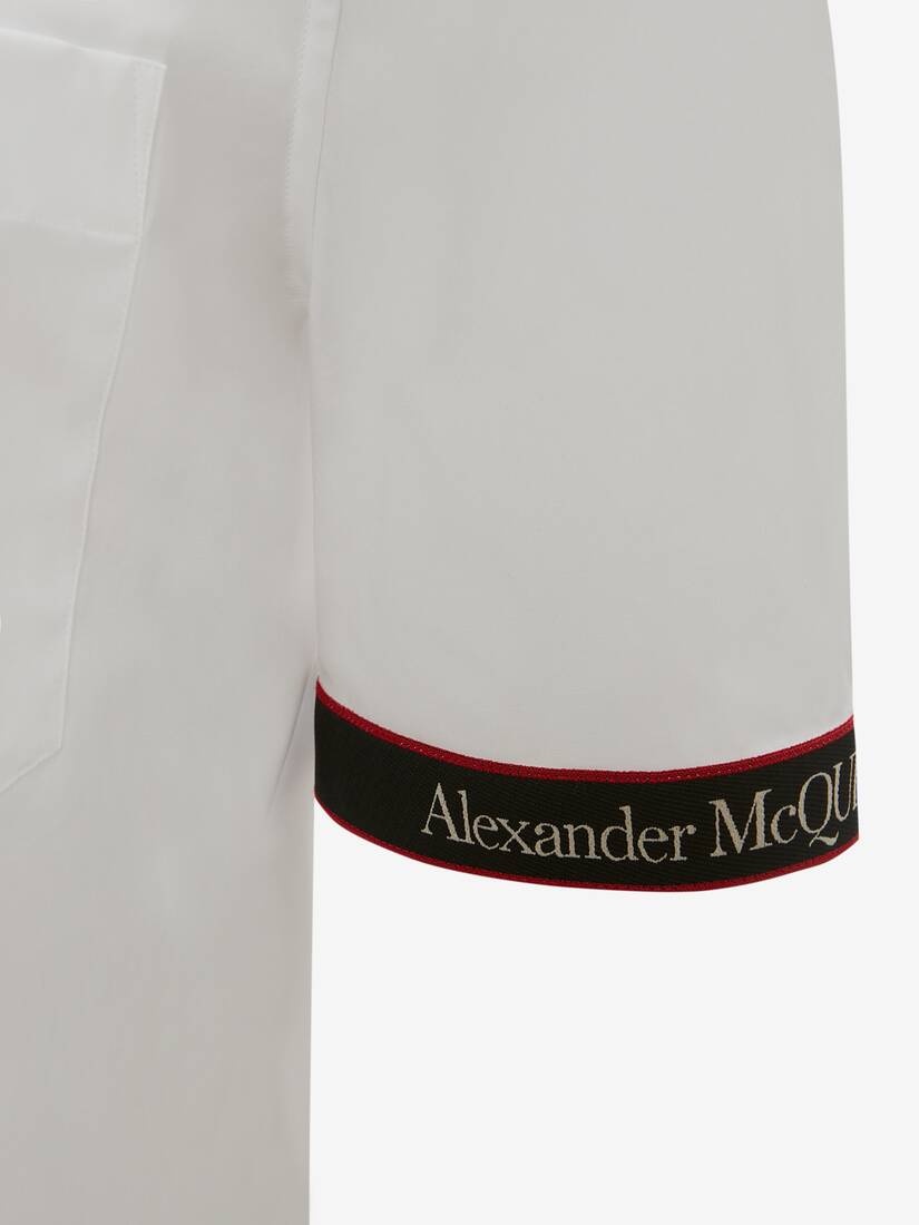 Men's Selvedge Tape Shirt in White - 2
