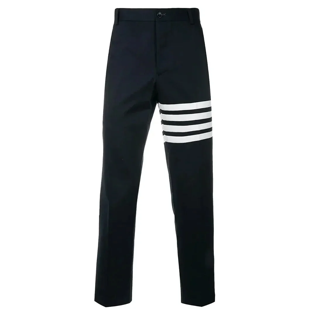 Cotton Twill 4-Bar Unconstructed Chino Trousers Men - 1