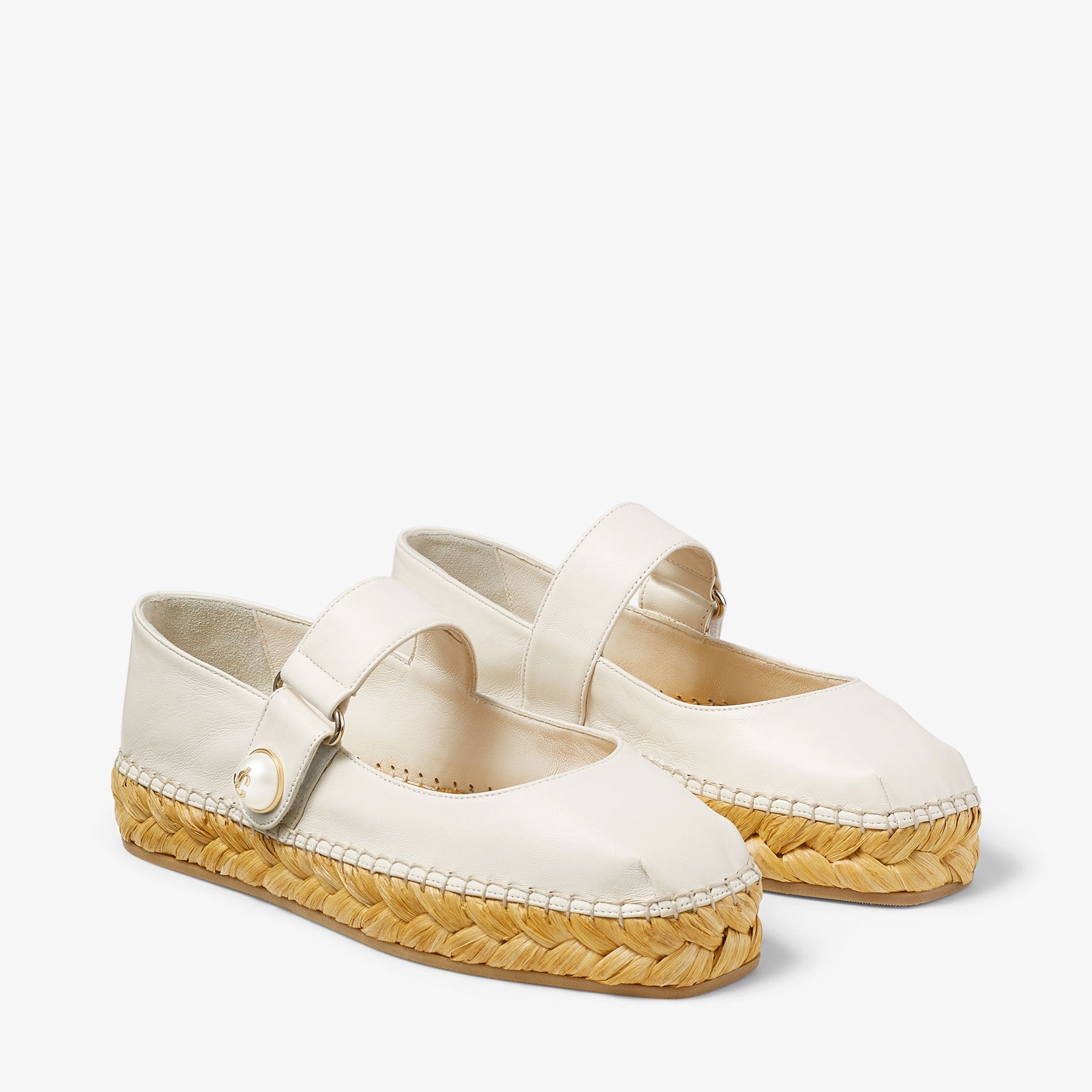 Fayence Espadrille
Latte Nappa Leather Espadrilles - 2