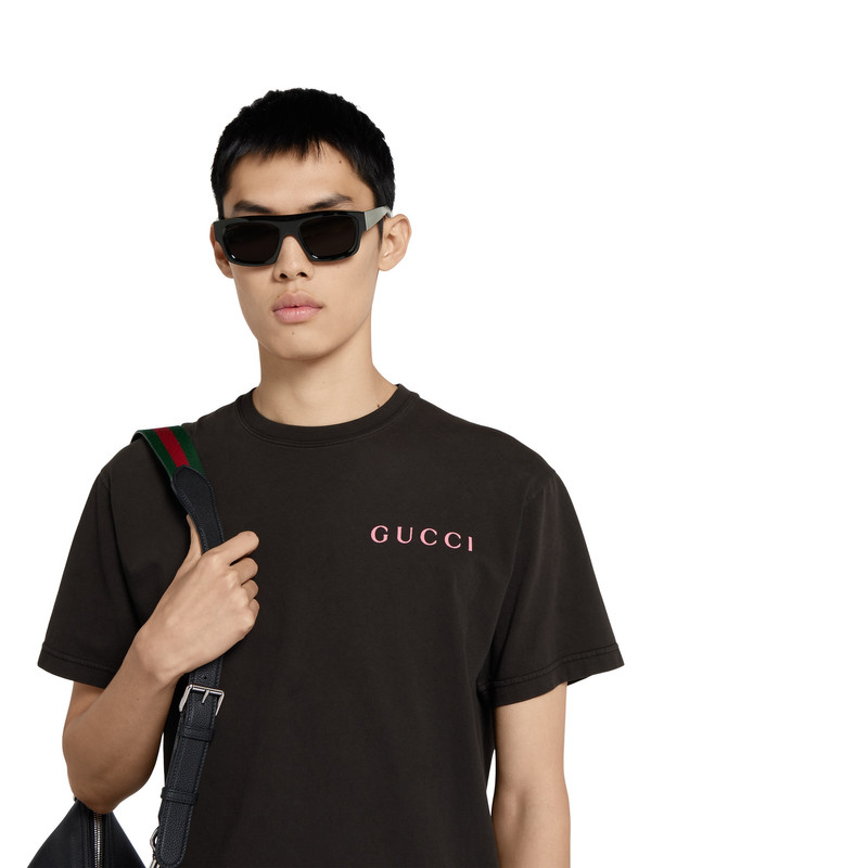 Printed cotton jersey T-shirt 5