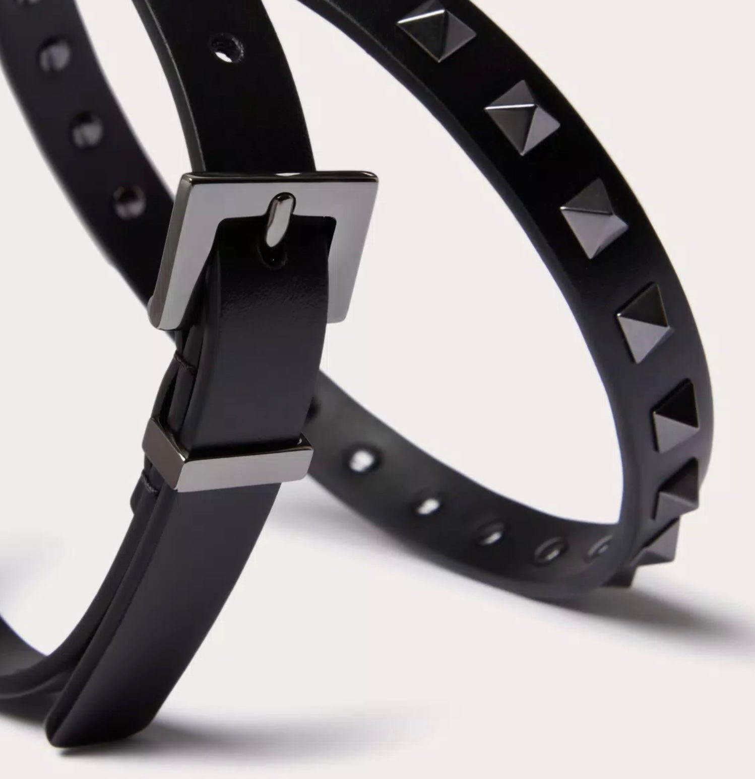 Valentino Rockstud Belt In Shiny Calfskin 15 Mm - 2