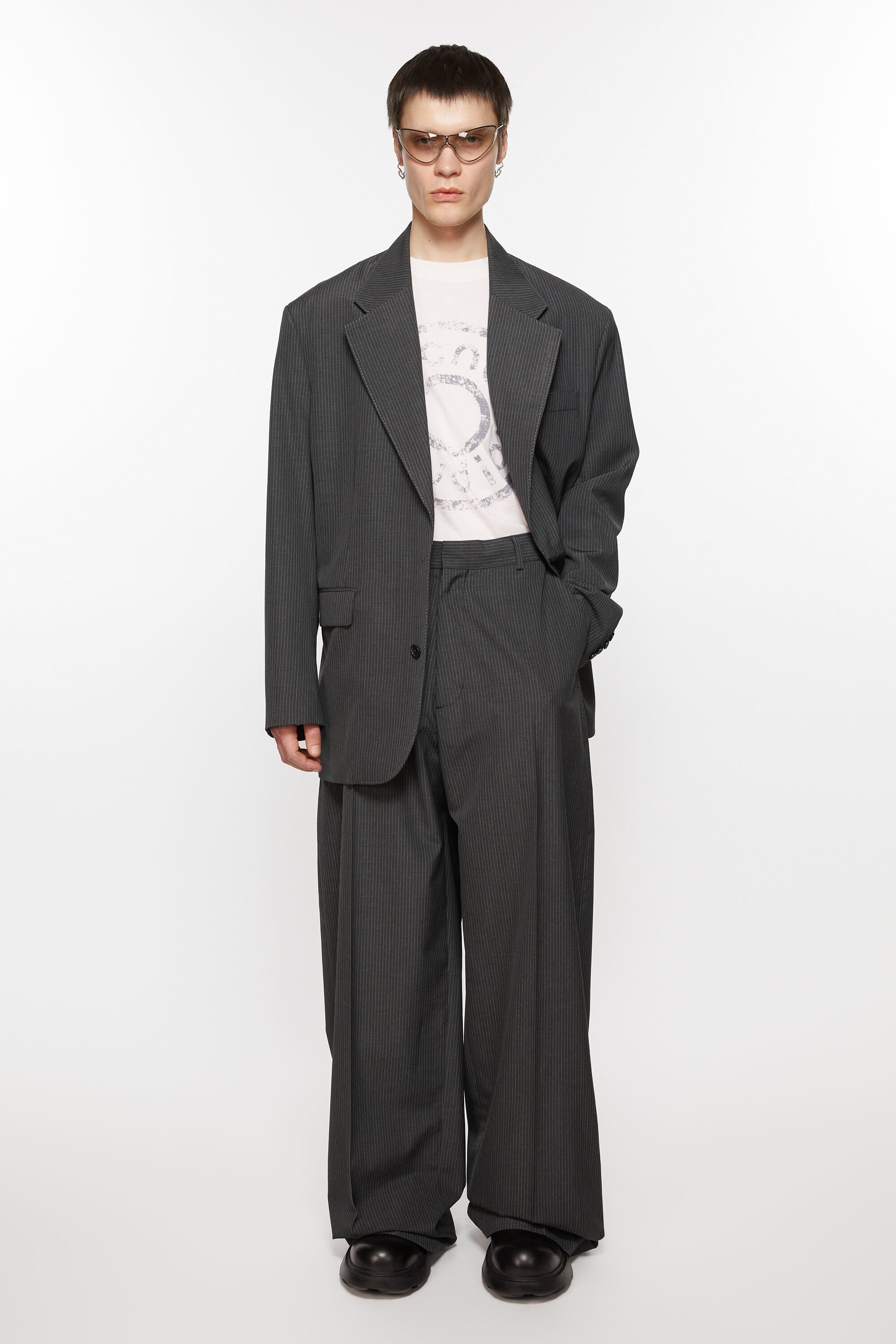 Tailored trousers - Anthracite grey - 2