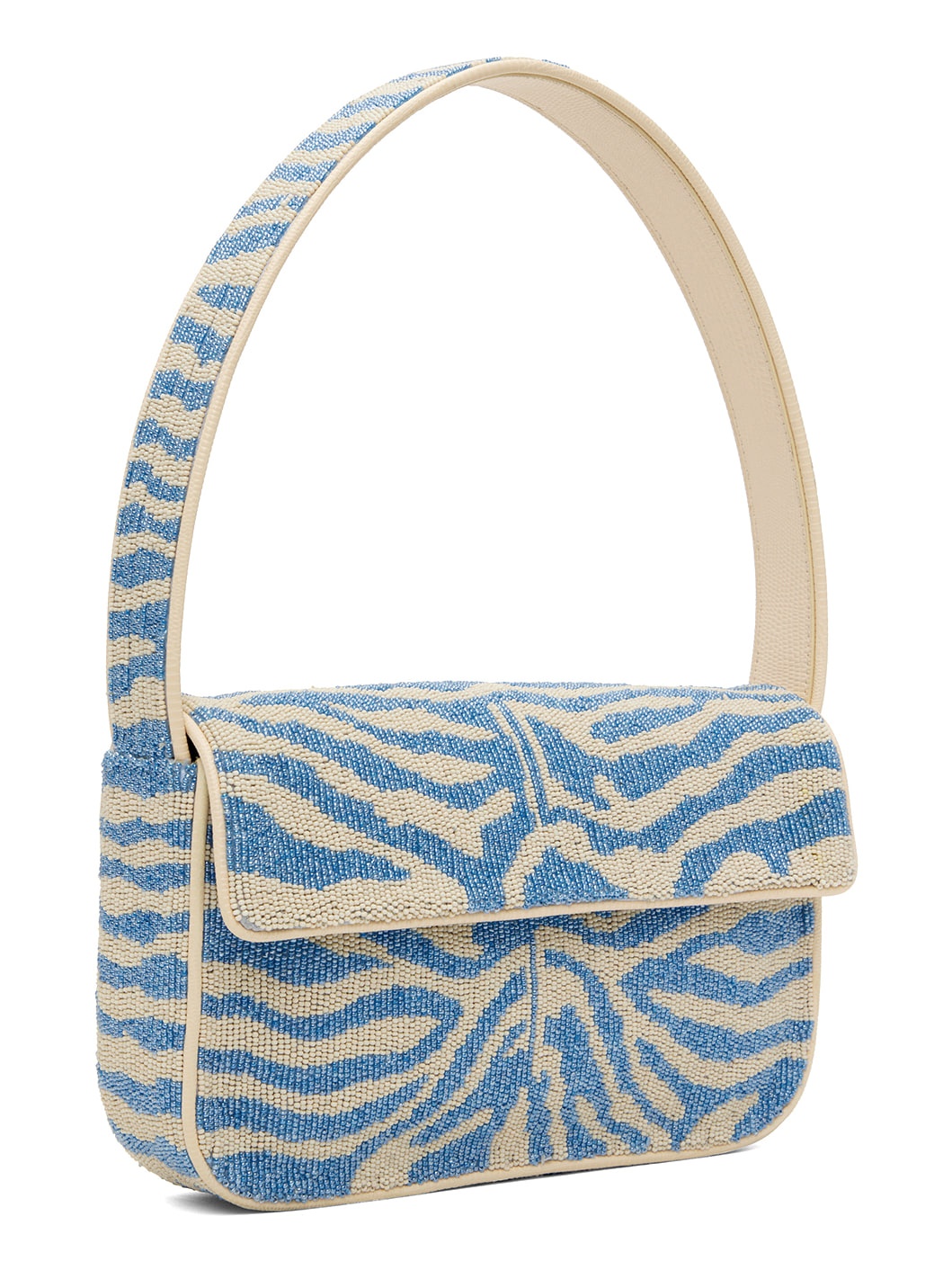 Blue & Off-White Tommy Beaded Bag - 2