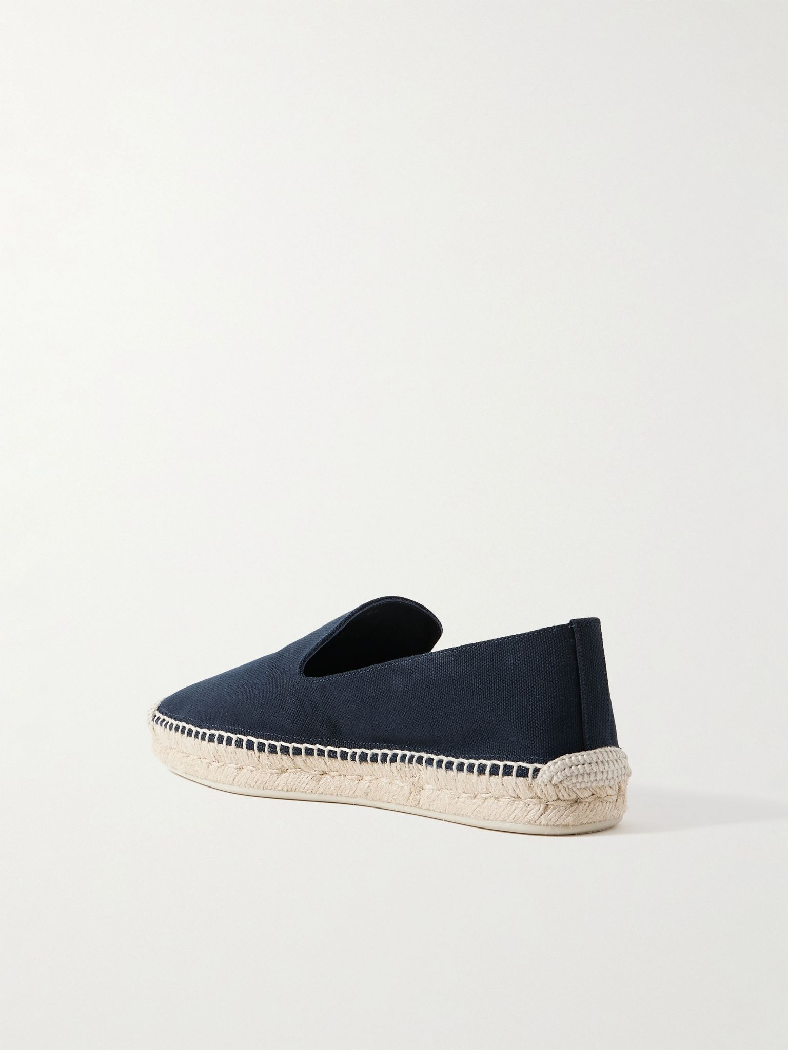 Nanou Logo-Appliquéd Canvas Espadrilles Navy - 4