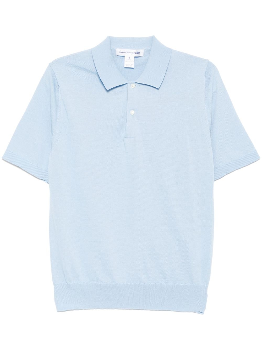 knitted polo shirt - 1