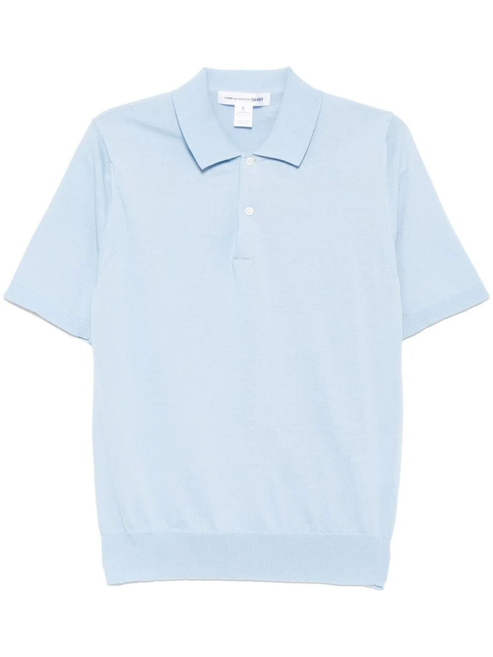 knitted polo shirt - 1