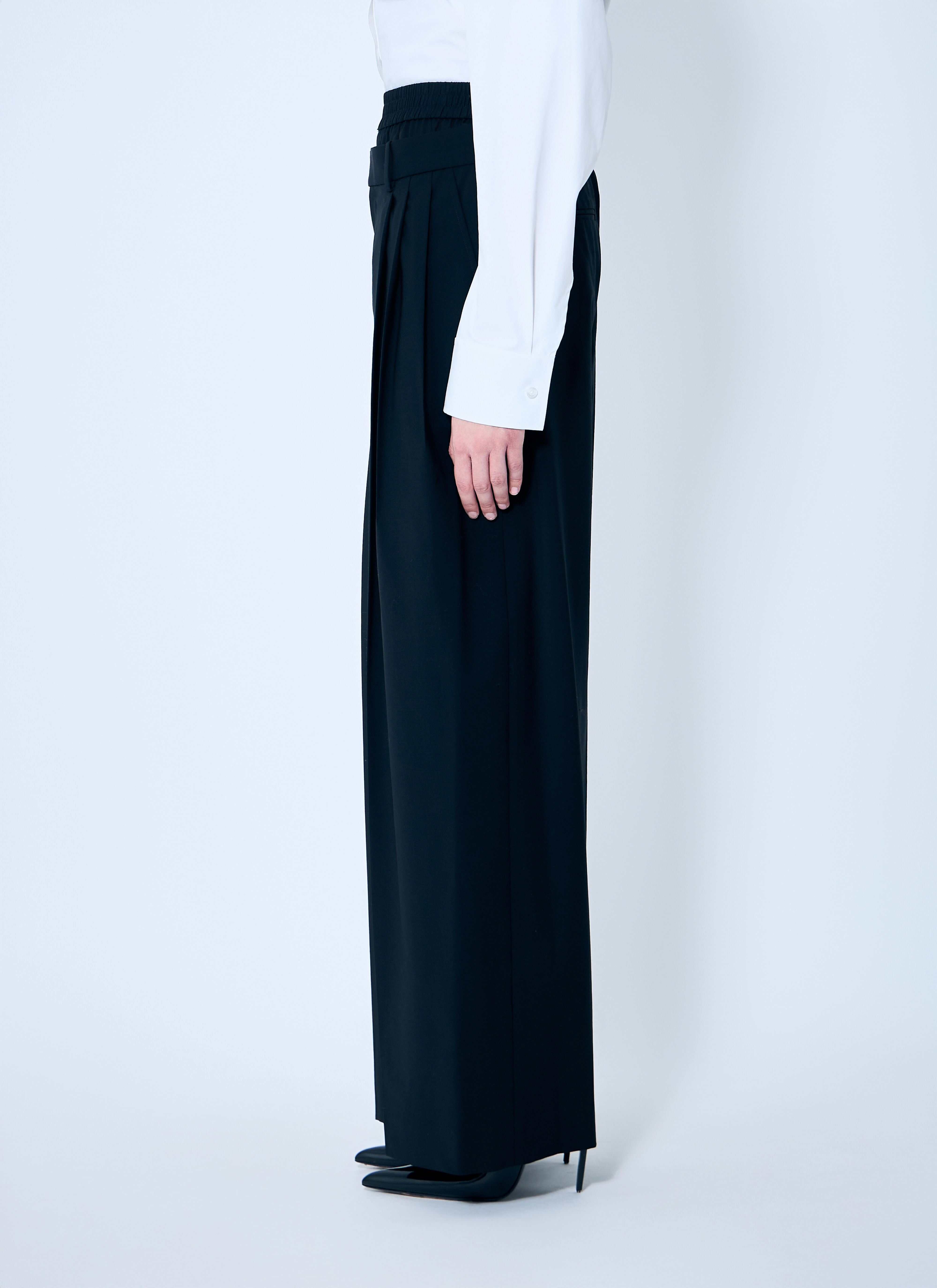 Pleated Pants With Boxer Waistband - 3