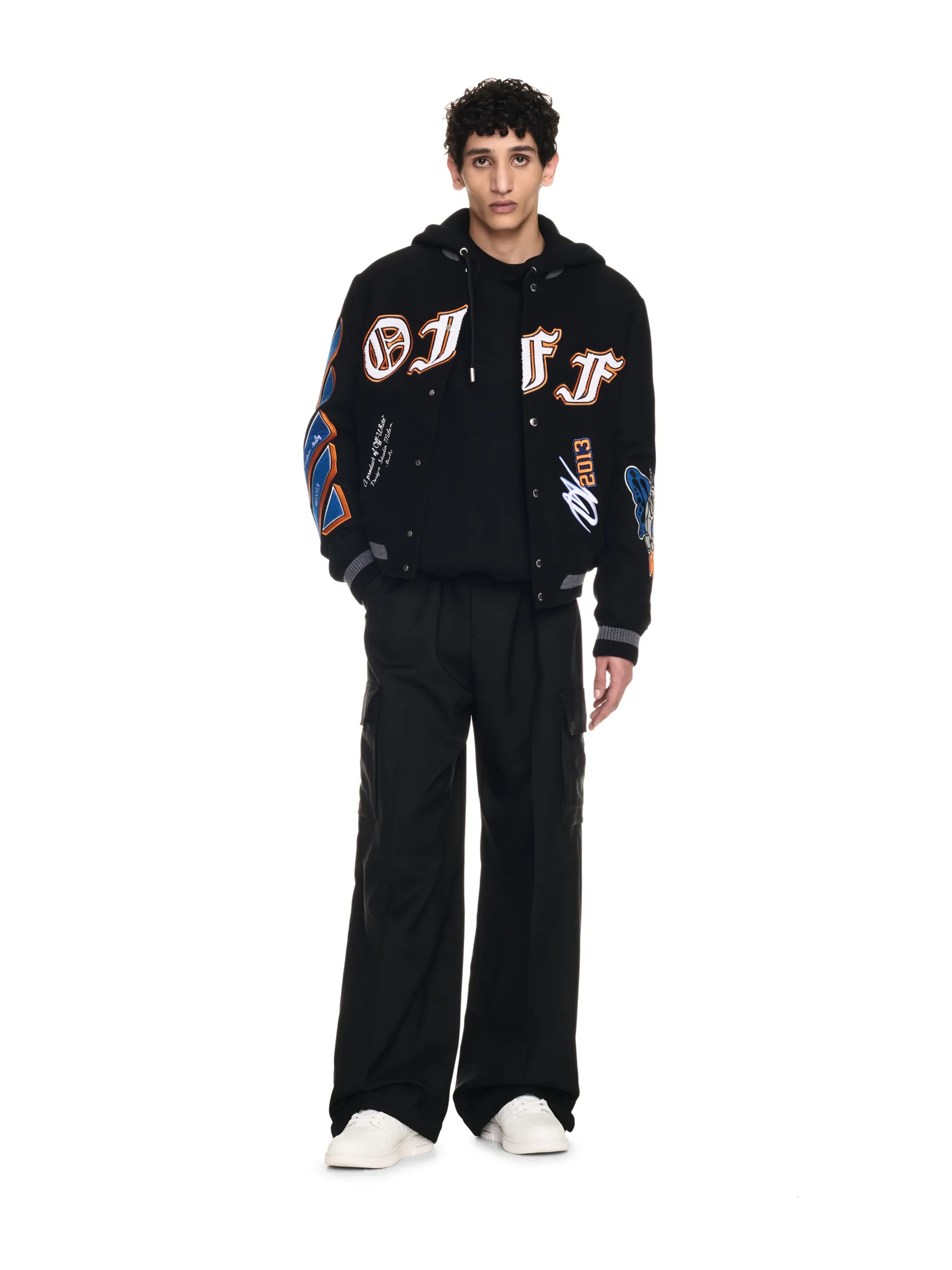 Black Gang Wool Varsity Bomber - 2