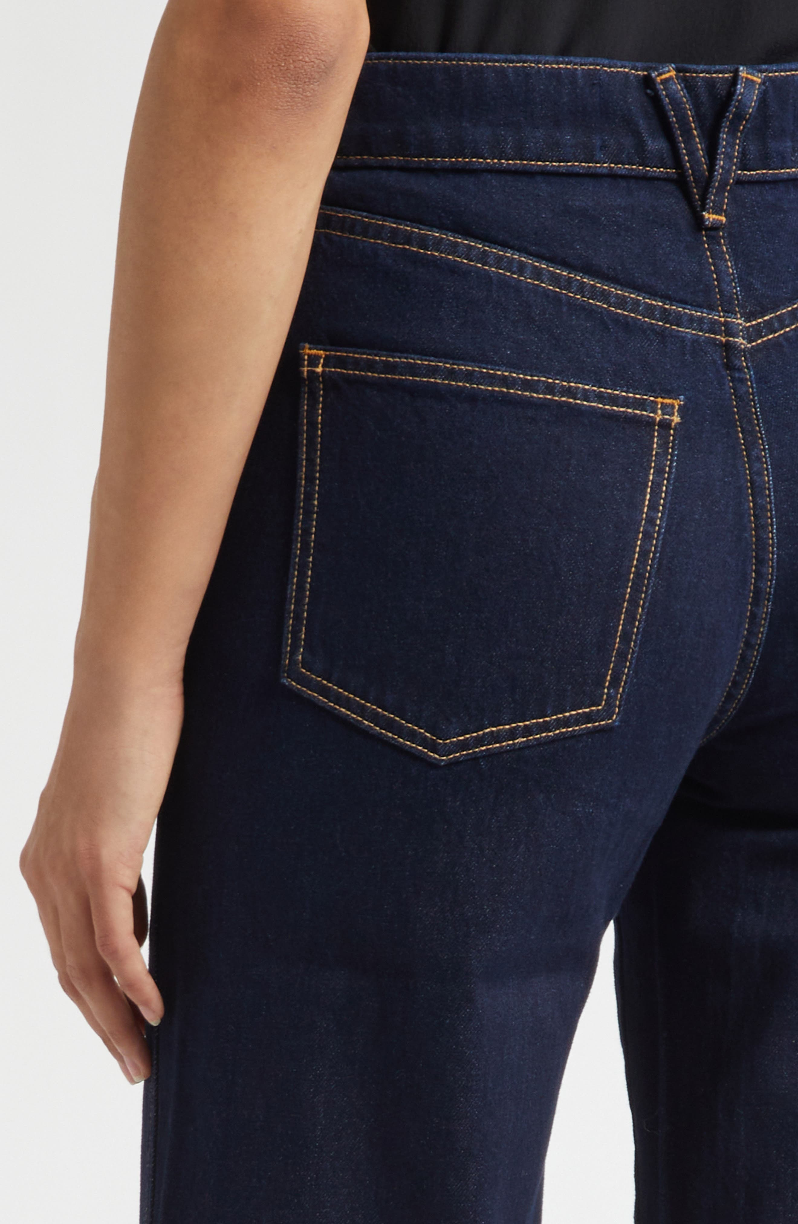 Veronica Beard Kasey Wide Leg Jeans in Indigo Rinse at Nordstrom - 5
