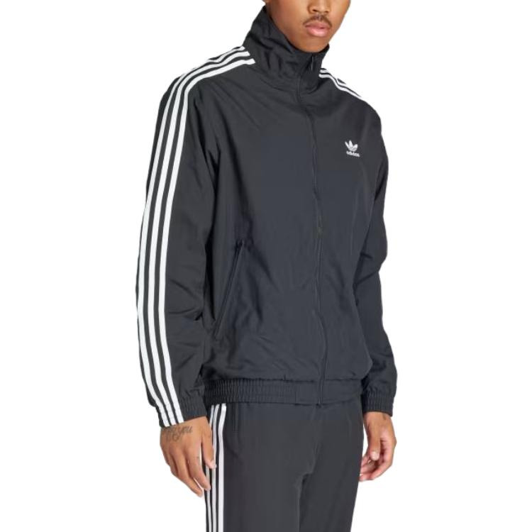 adidas Adicolor Woven Firebird Track Top Asia Sizing 'Black' IT2491 - 5