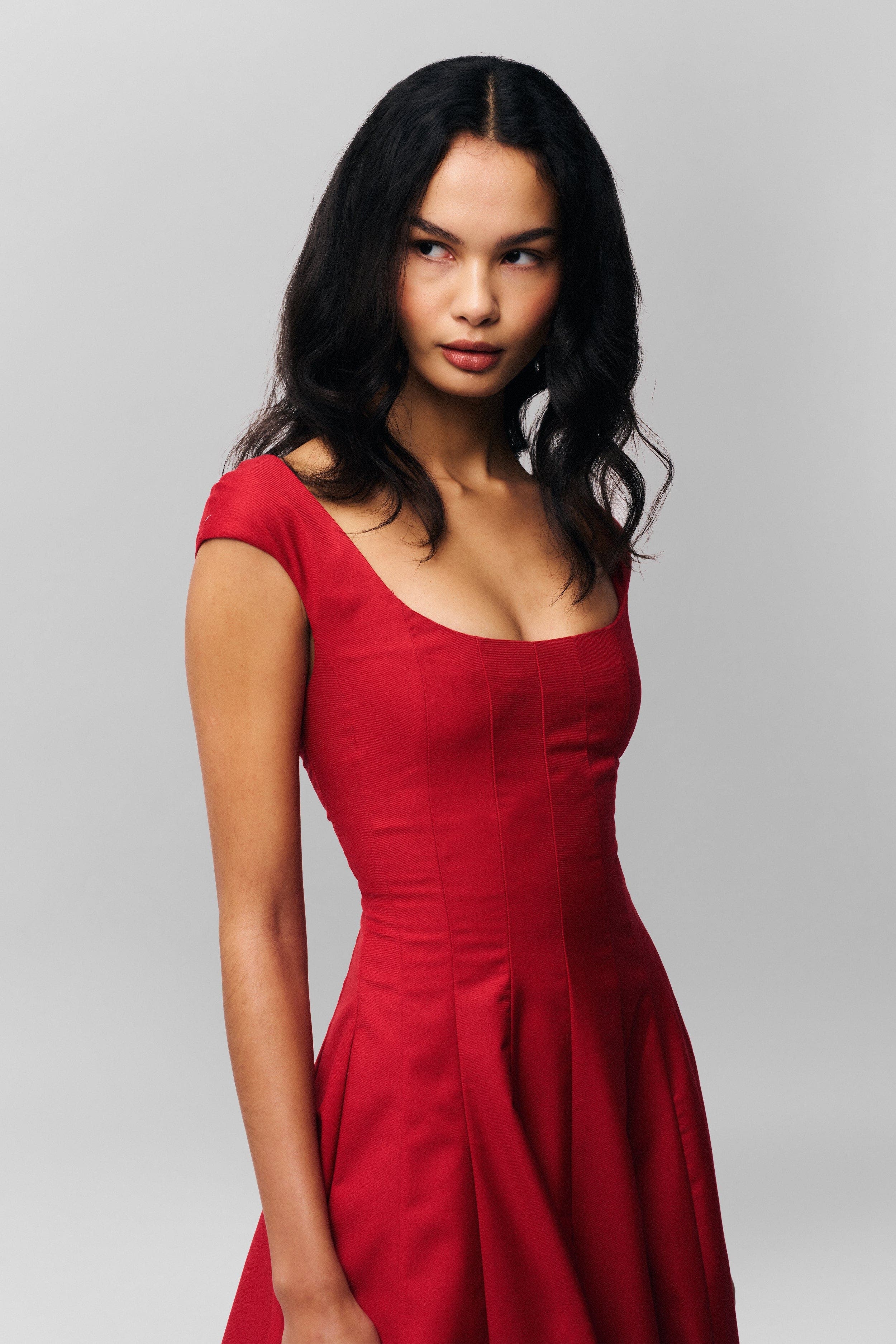 Guizio Leila Dress in Red Love at Nordstrom - 5