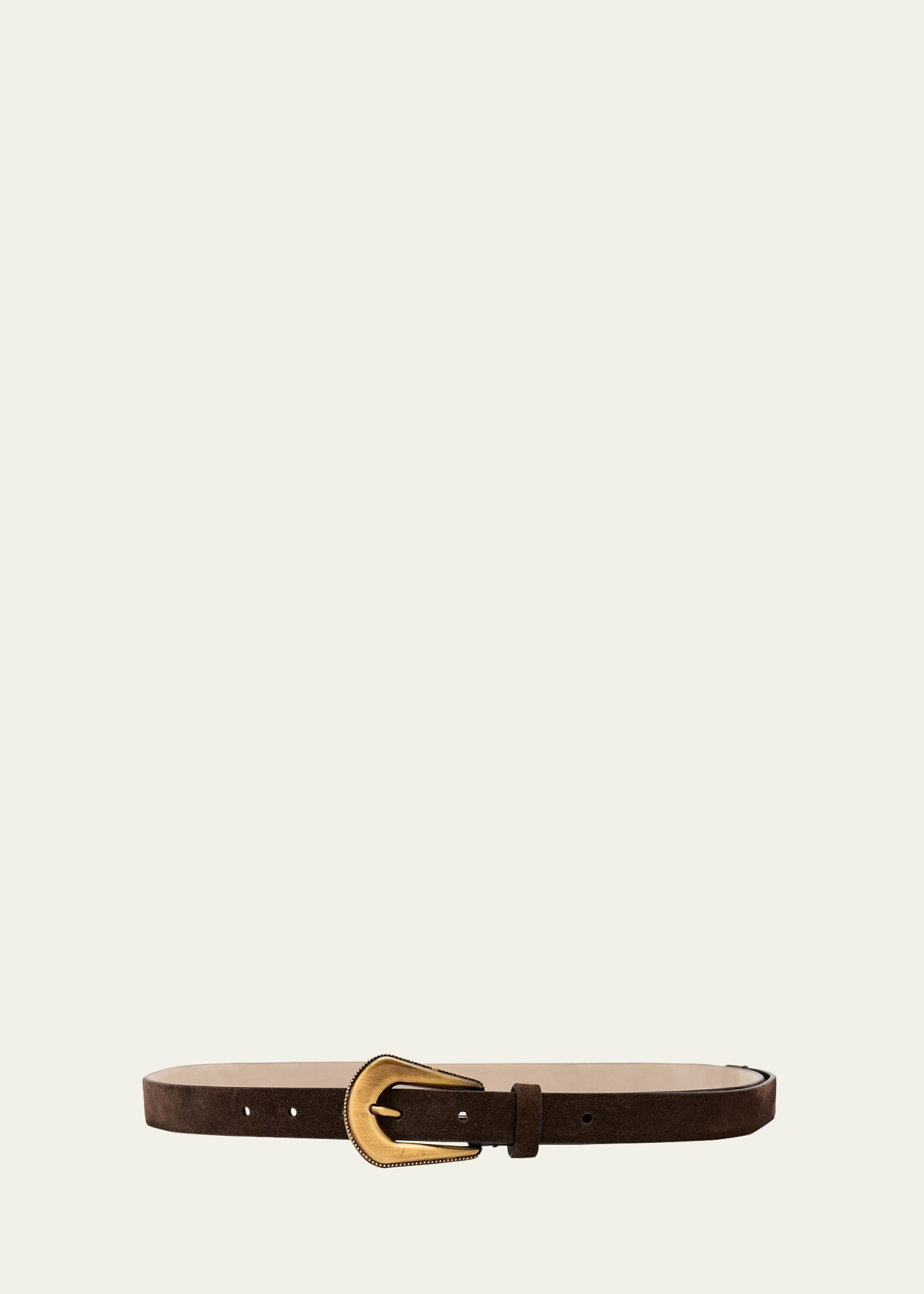 Western Braided Suede Belt - 1