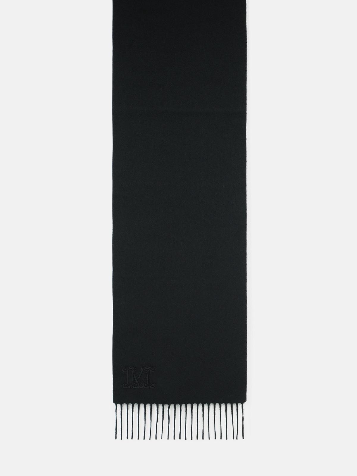 'WSDALIA' CASHMERE STOLE WITH BLACK 'MONOGRAM' EMBROIDERY - 1