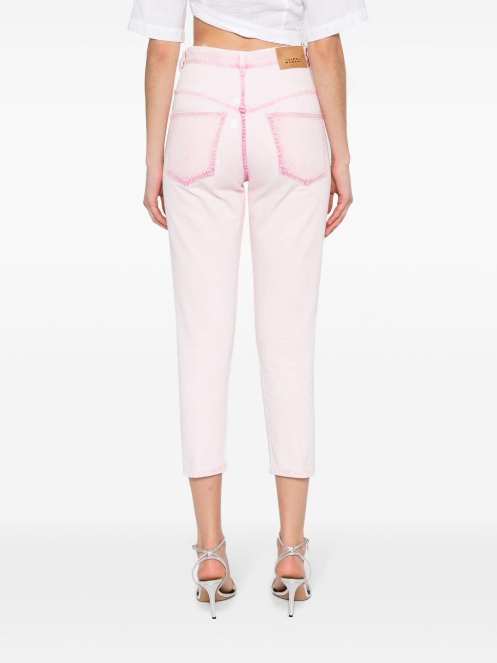 Oliviani high-rise cropped jeans - 4