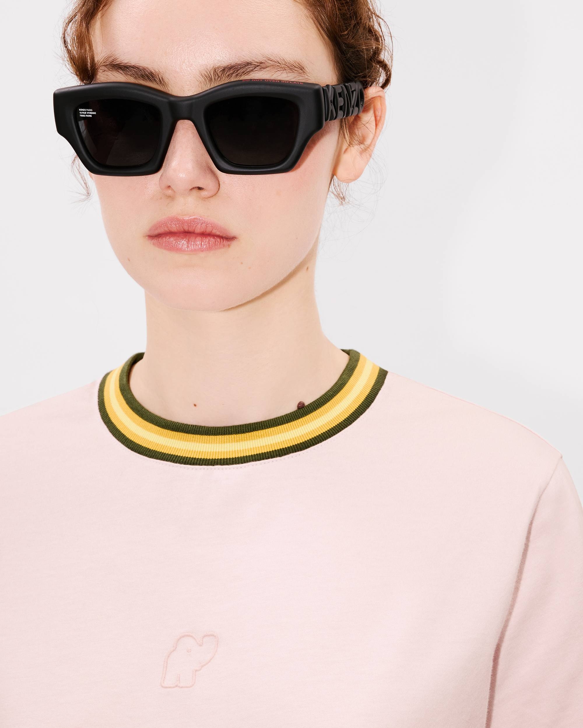 'KENZO Elephant Logo' embroidered loose T-shirt in cotton - 6