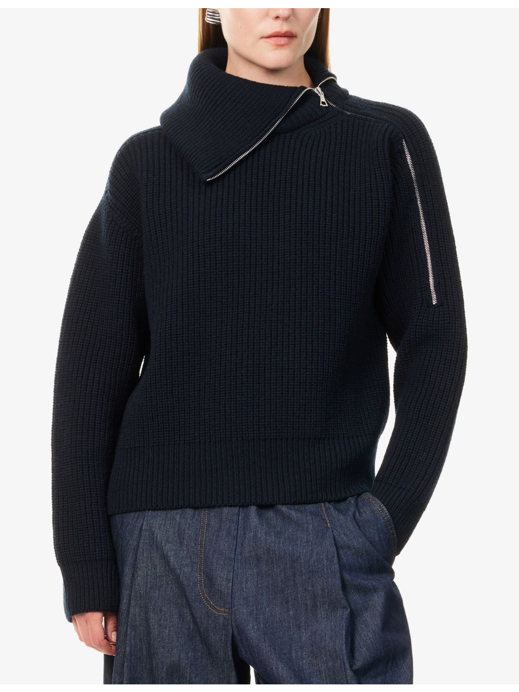 Talim Zip-Up Wool Jumper - 3