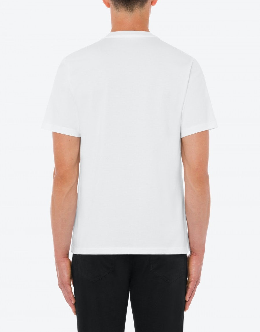 MOSCHINO LABEL JERSEY T-SHIRT - 3