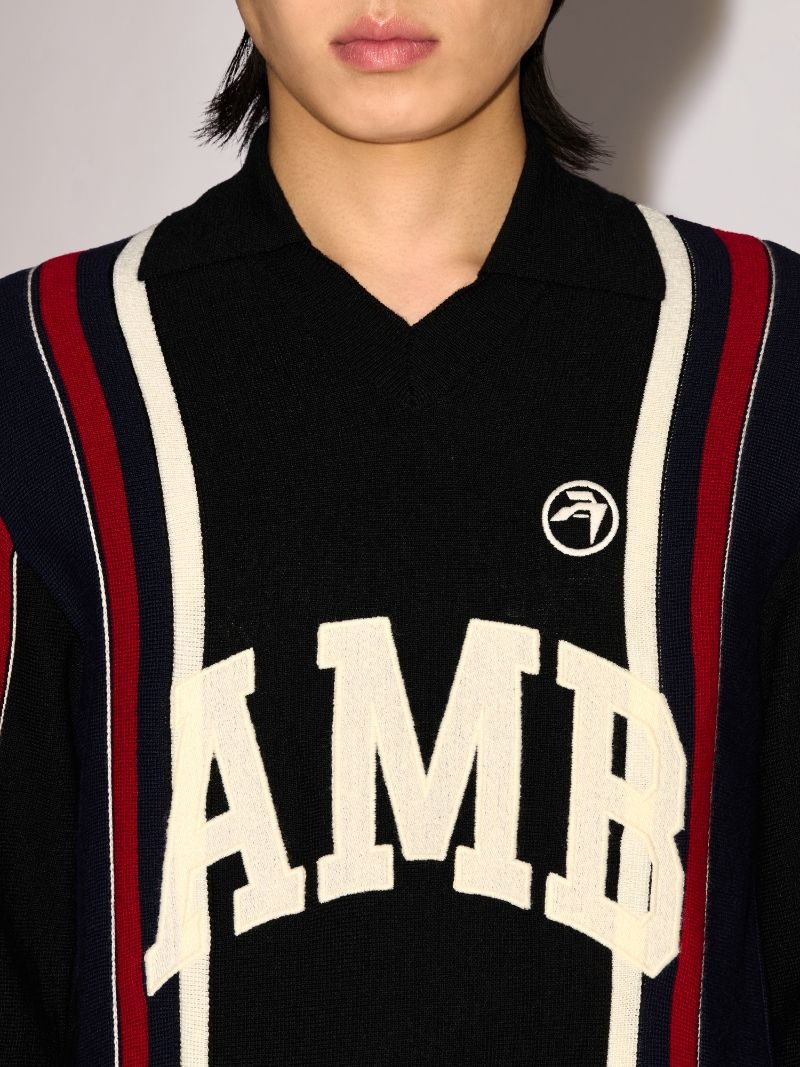 LONG SLEEVE EMBROIDERED POLO - 6