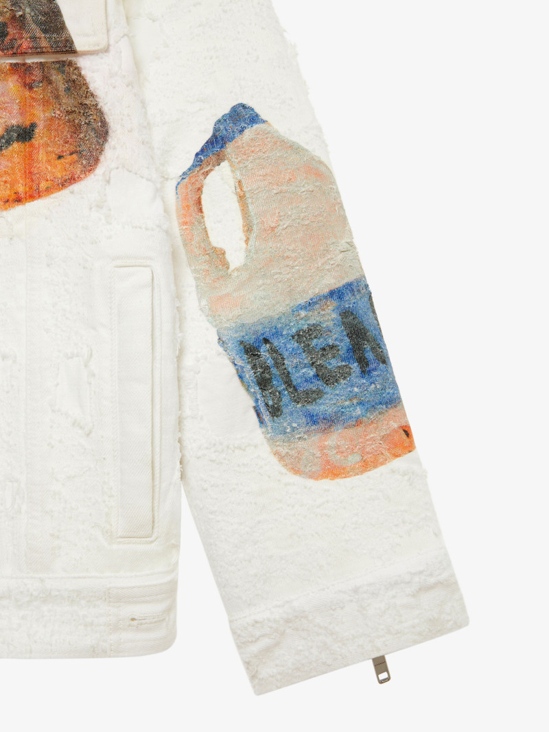 OVERSIZED JACKET IN DENIM WITH CERAMIC PRINT 5