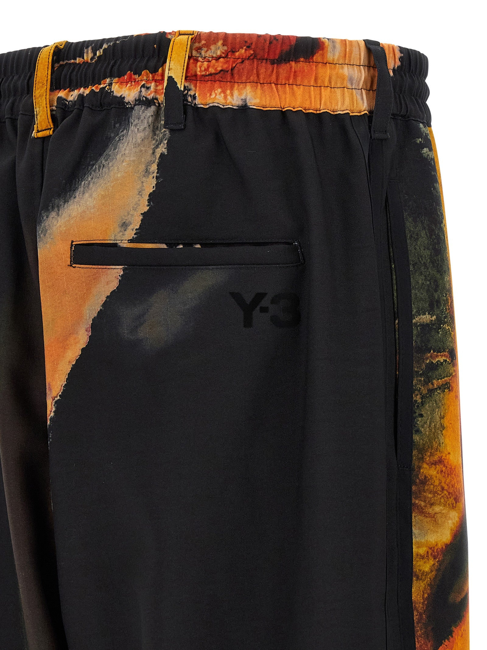 Printed Trousers Pants Black - 4