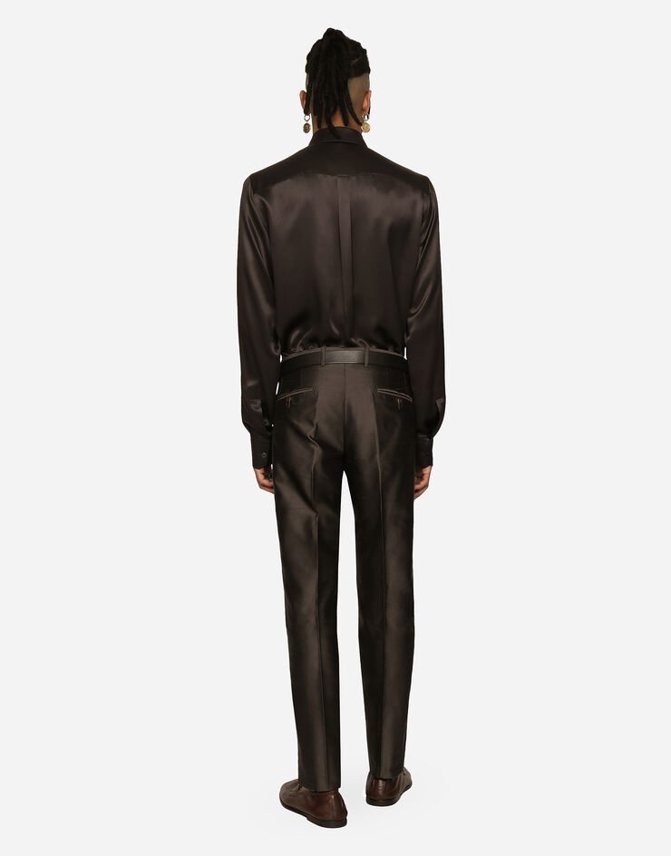 Silk satin Martini-fit shirt - 3