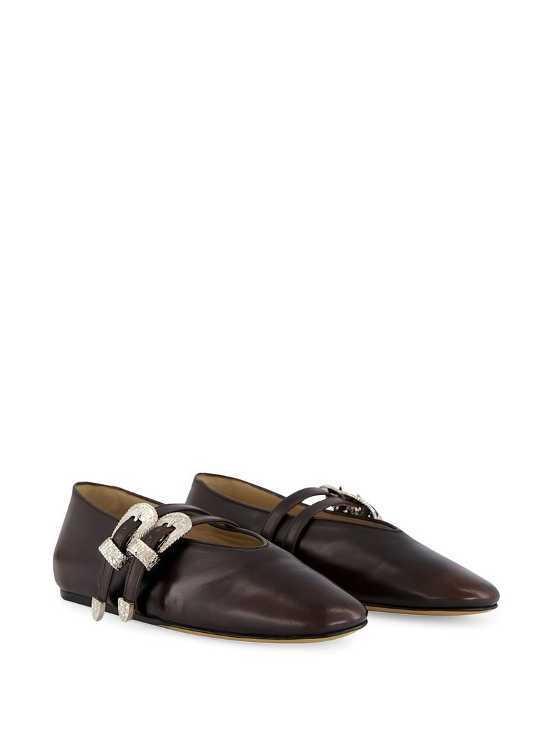 Claudia leather ballet flats 3
