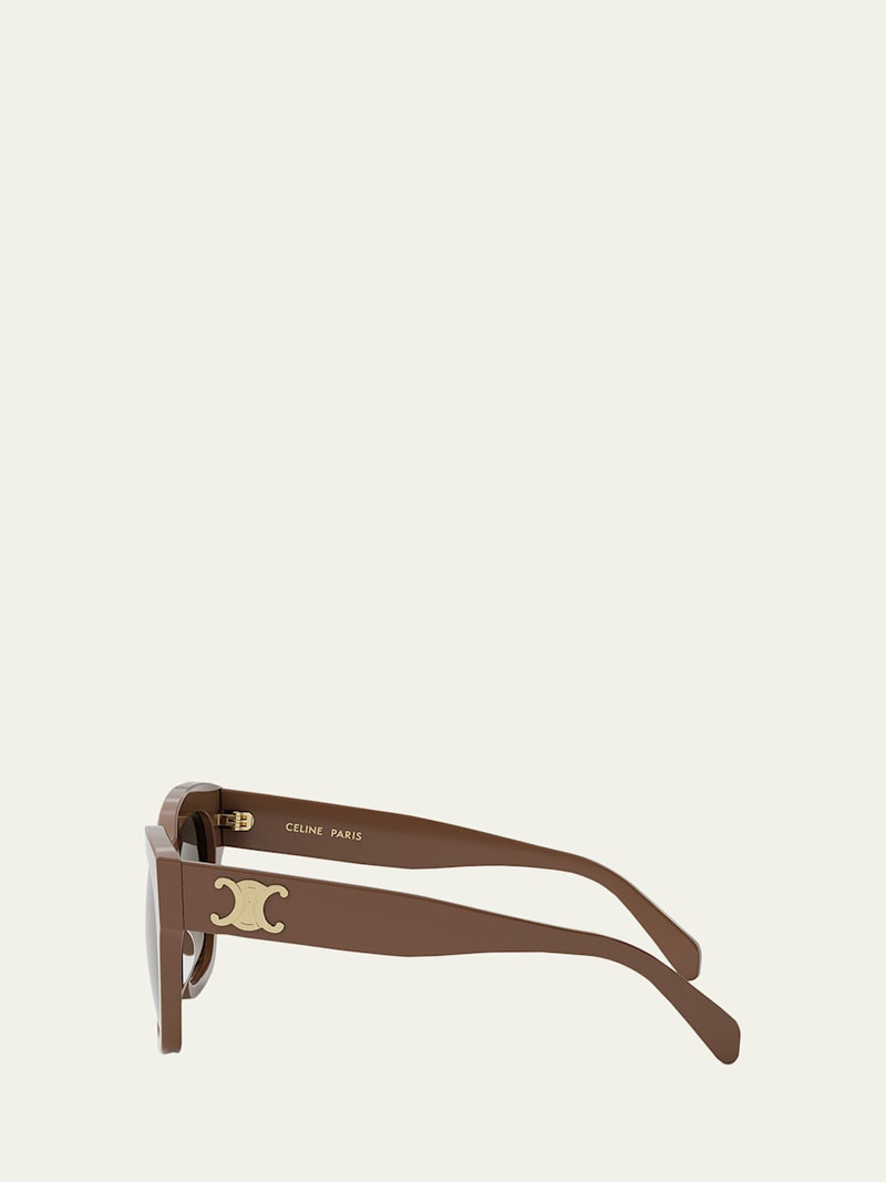 CELINE Triomphe Acetate Square Sunglasses outlook