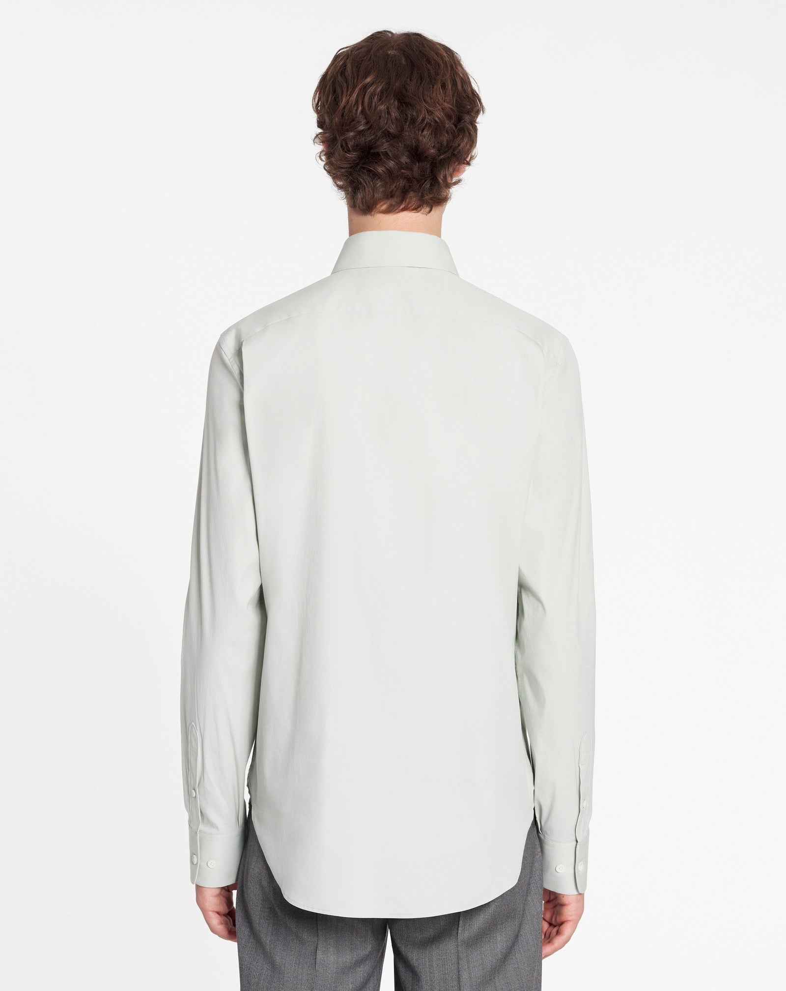 SLIM FIT SHIRT WITH VISIBLE BUTTONS - 4
