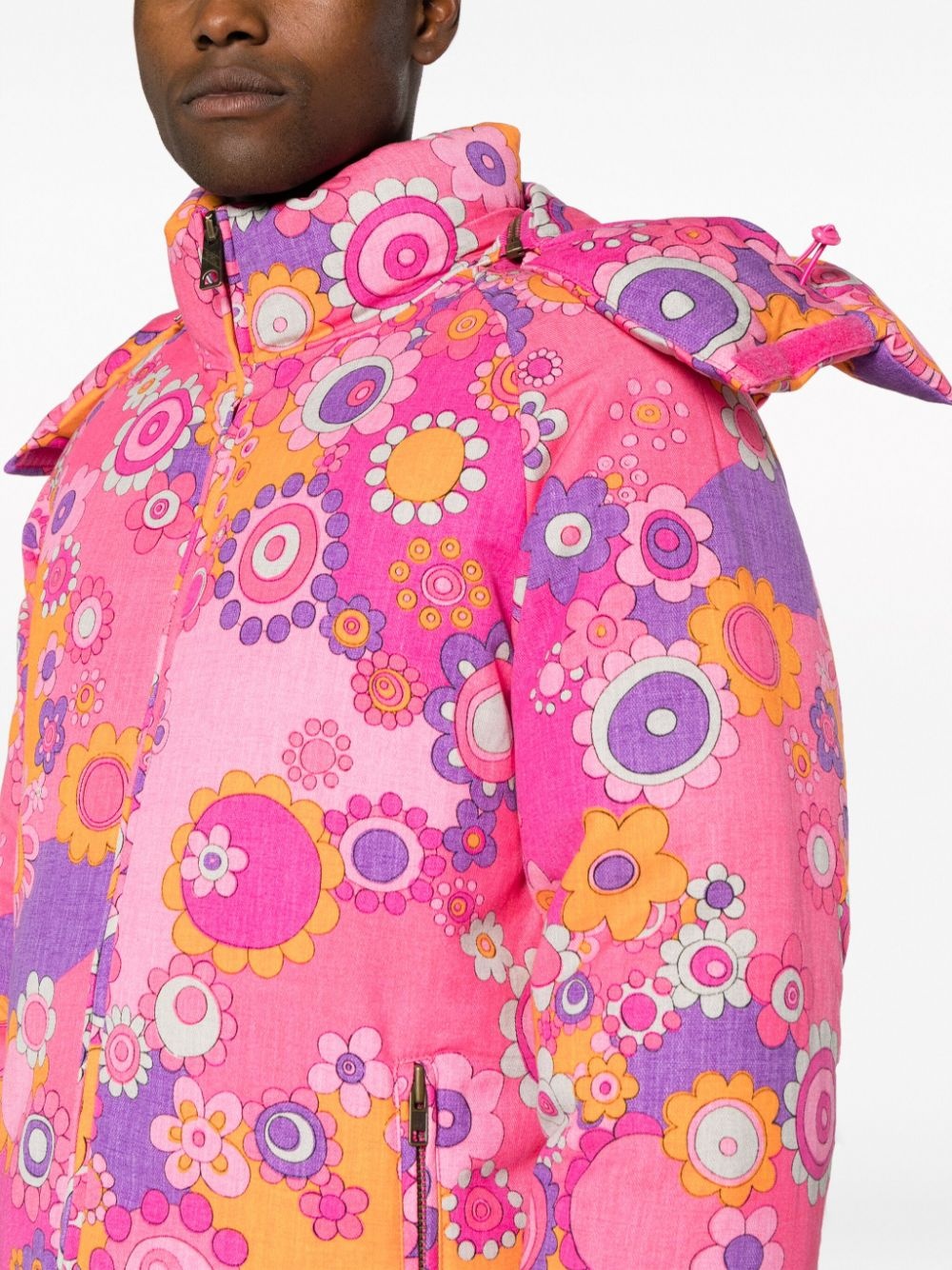 floral-print padded jacket - 5