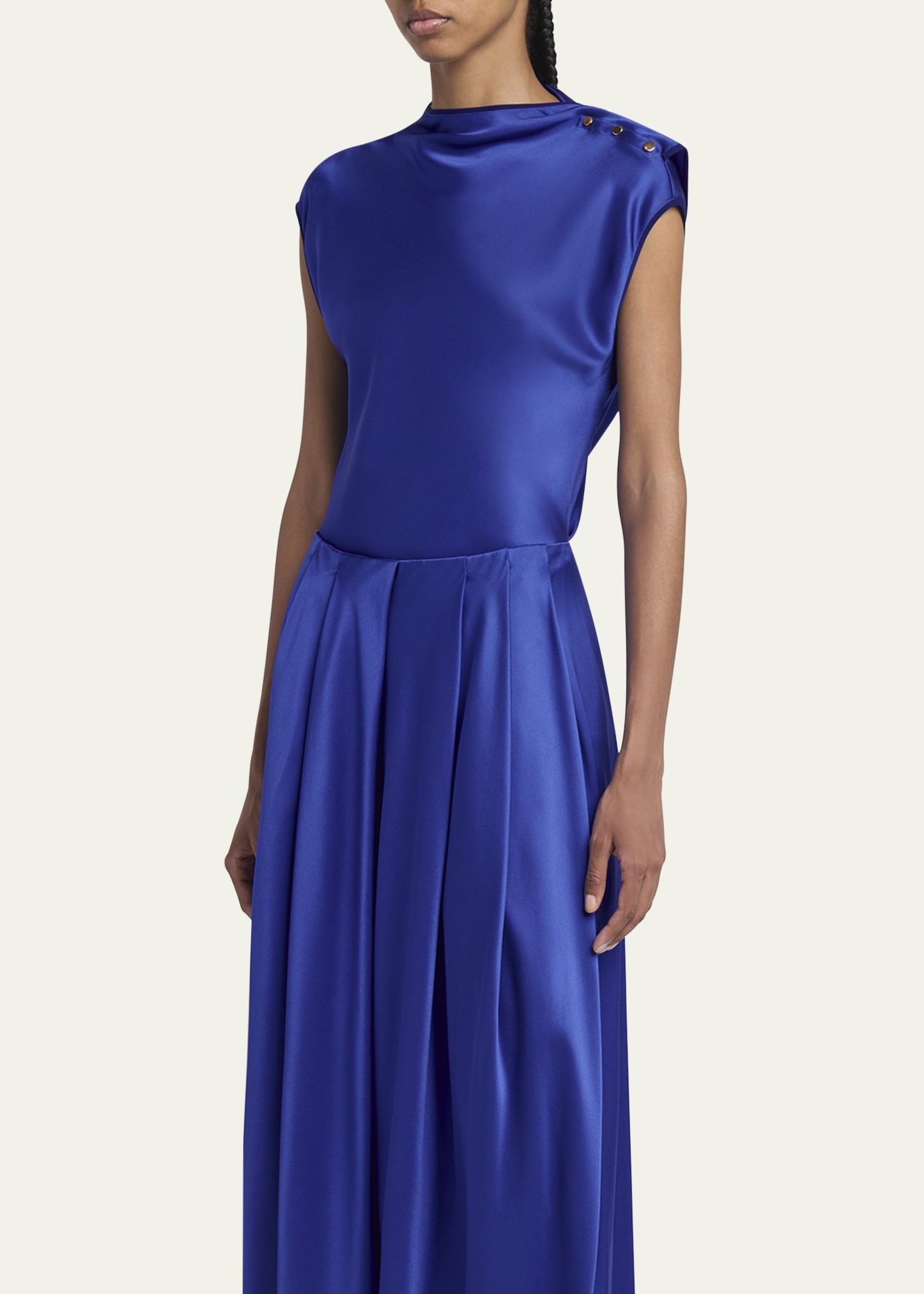 Double Silk Satin Blouse - 4