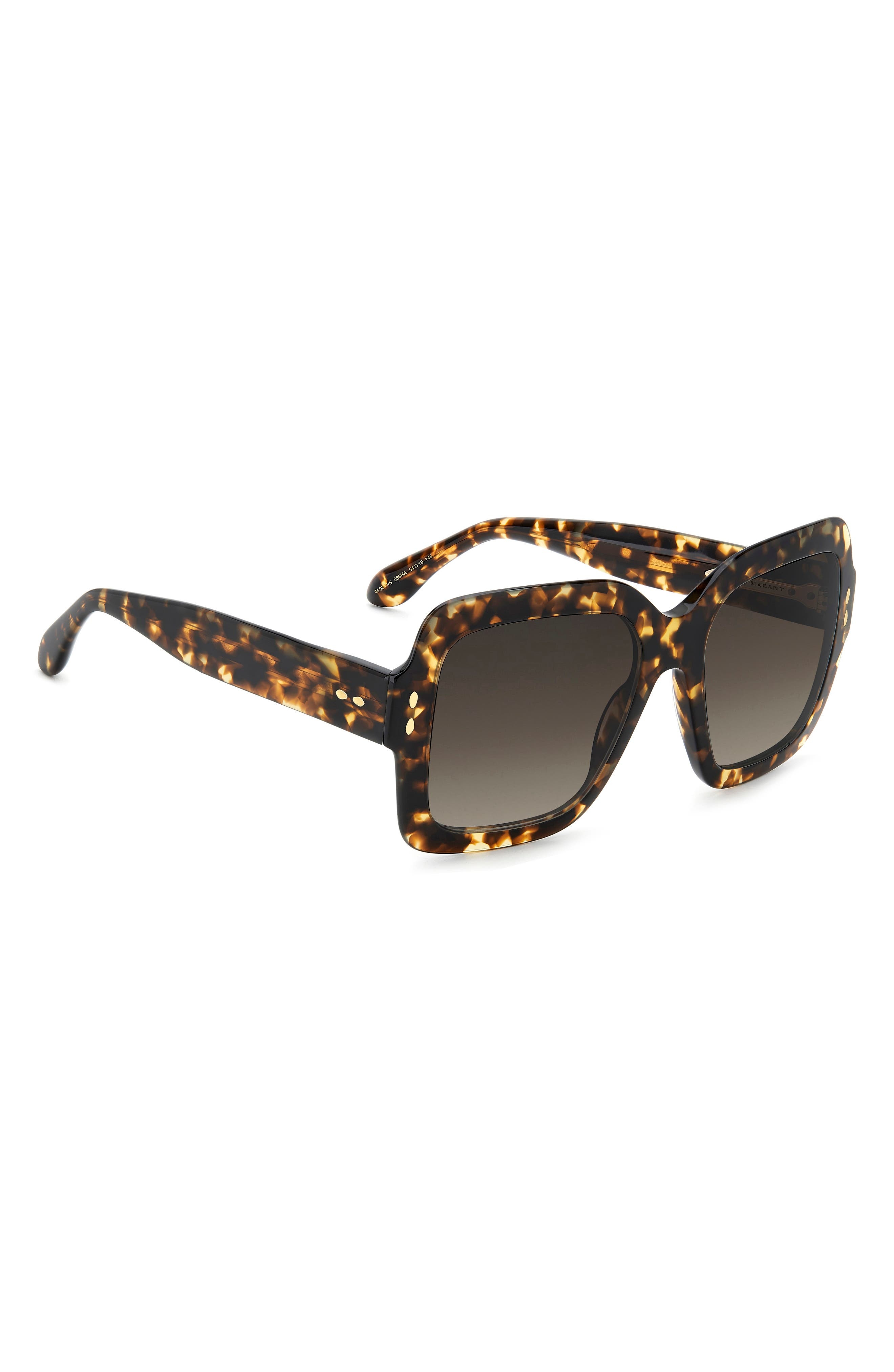 Isabel Marant 54mm Gradient Square Sunglasses in Havana/Brown Sf at Nordstrom - 6