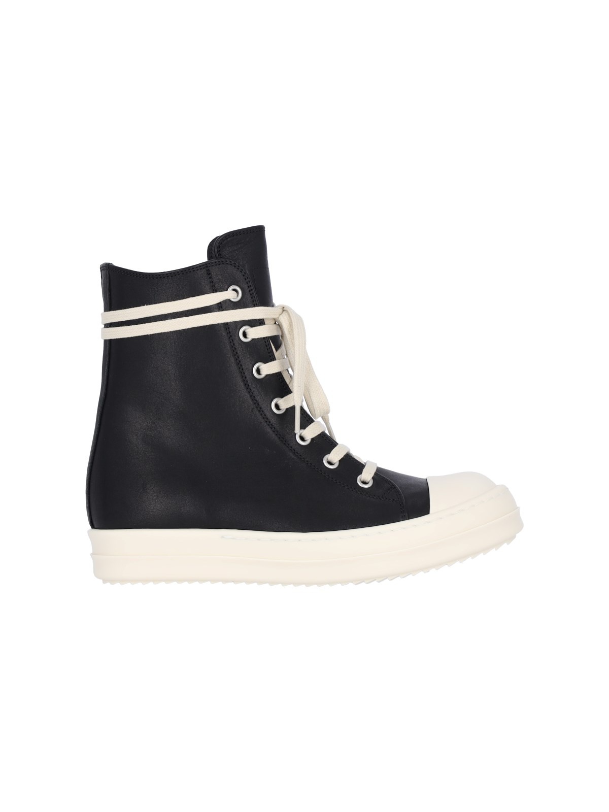 Rick Owens HIGH-TOP SNEAKERS WITH ZIP | sugar | REVERSIBLE
