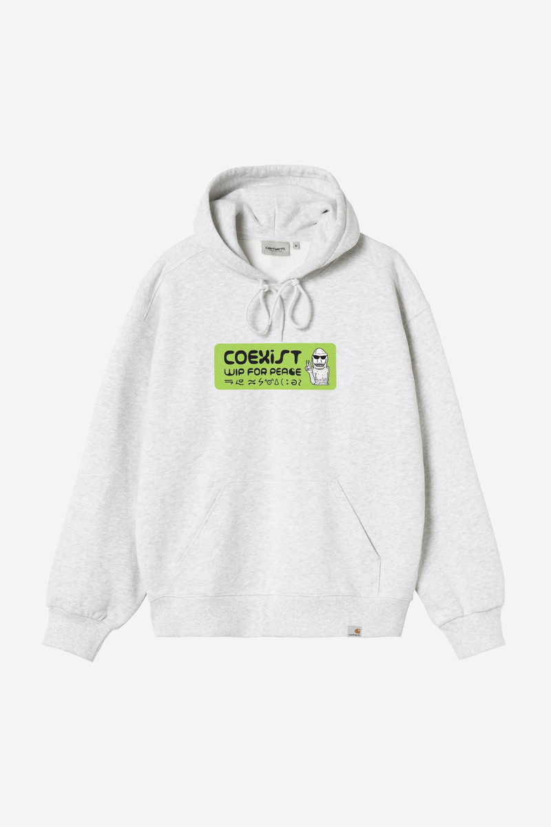 Hooded Bumper Sticker Sweatshirt 1