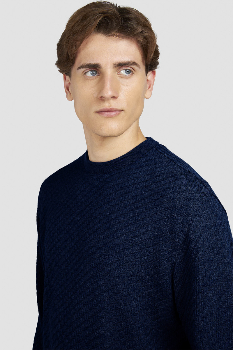 MERINO EXTRAFINE WOOL CREWNECK SWEATER 4