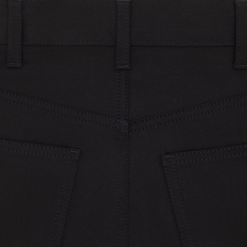 DYLAN FLARED JEANS IN PURE BLACK DENIM 3