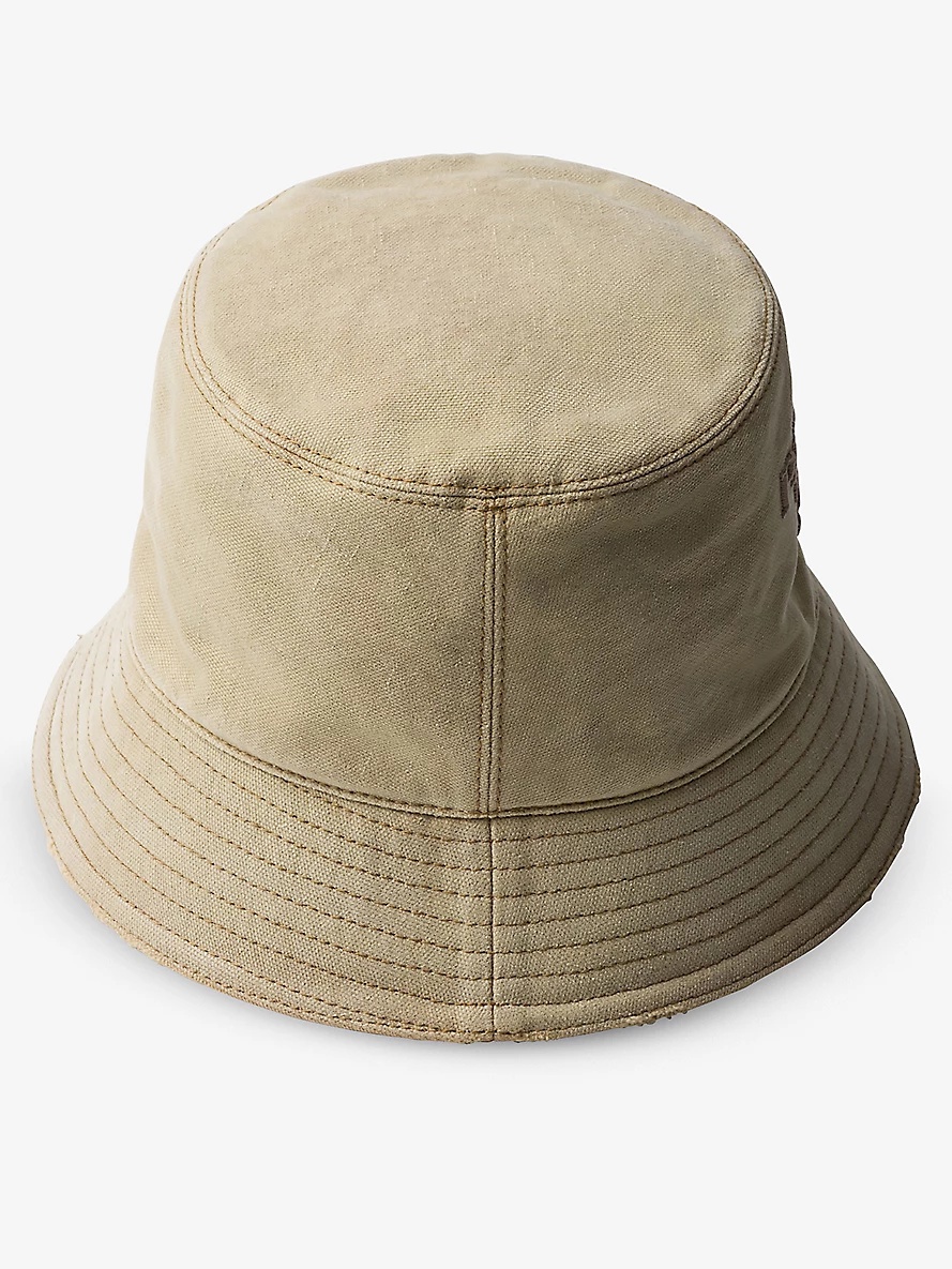 Logo-embossed recycled-nylon bucket hat - 3