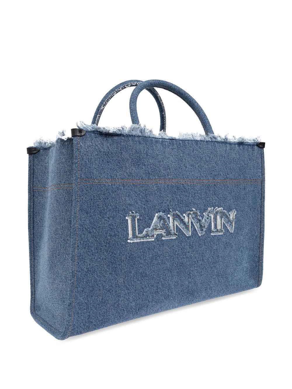 logo-embroidered tote bag - 3