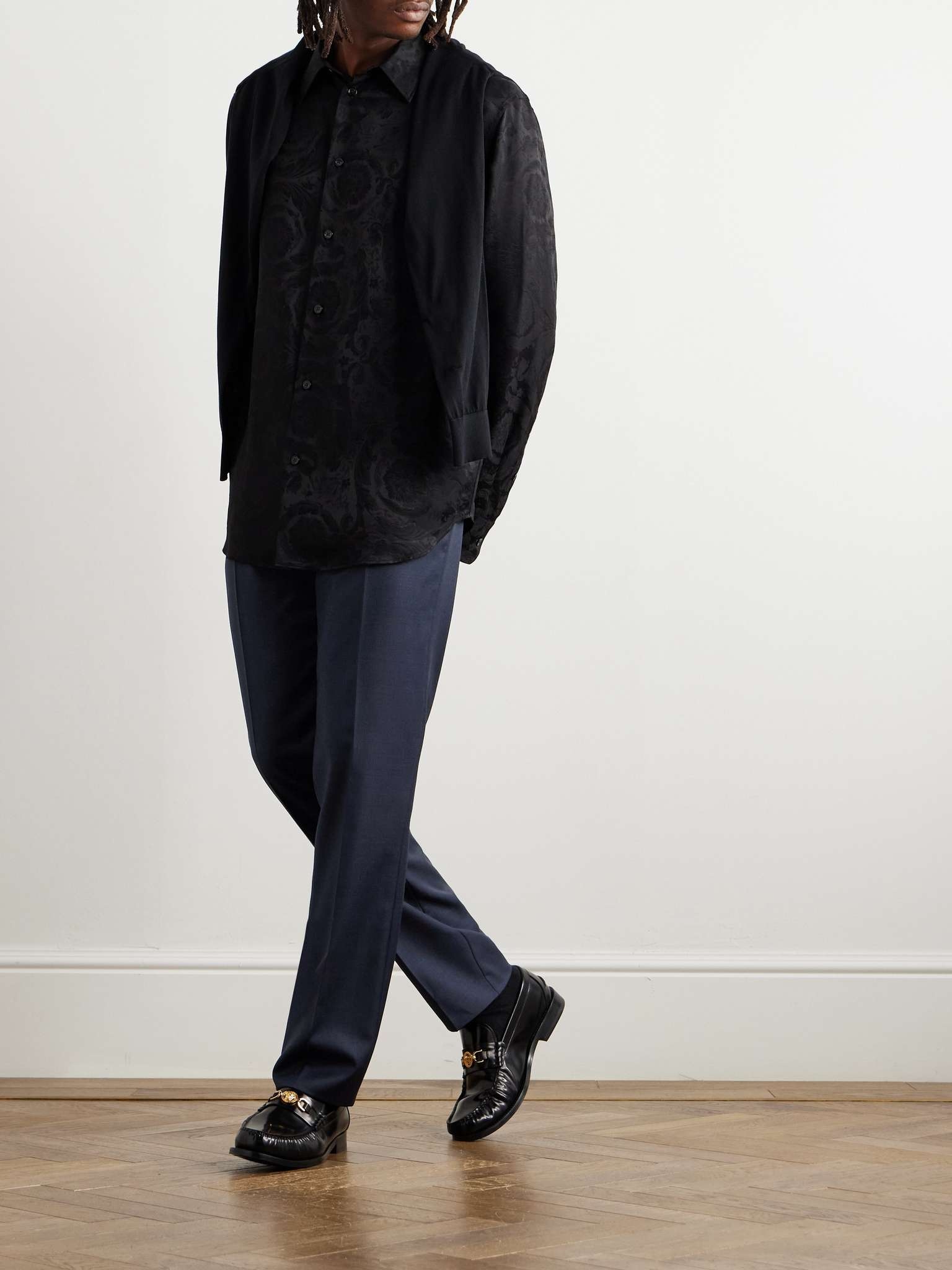 Slim-Fit Tapered Virgin Wool Trousers - 2