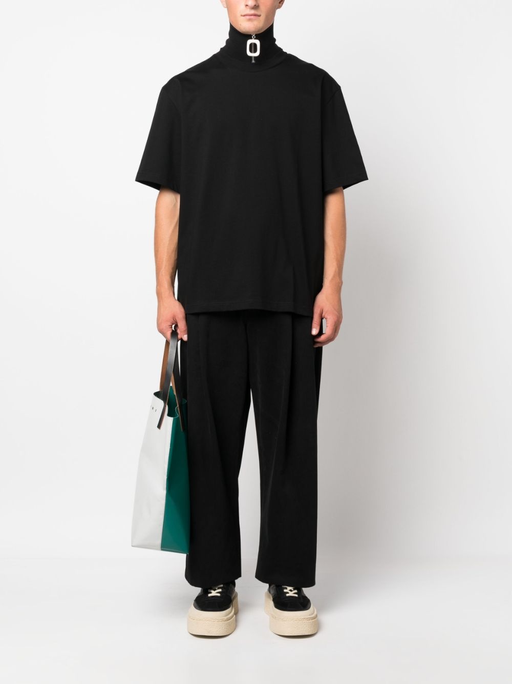 crew-neck cotton T-shirt - 2