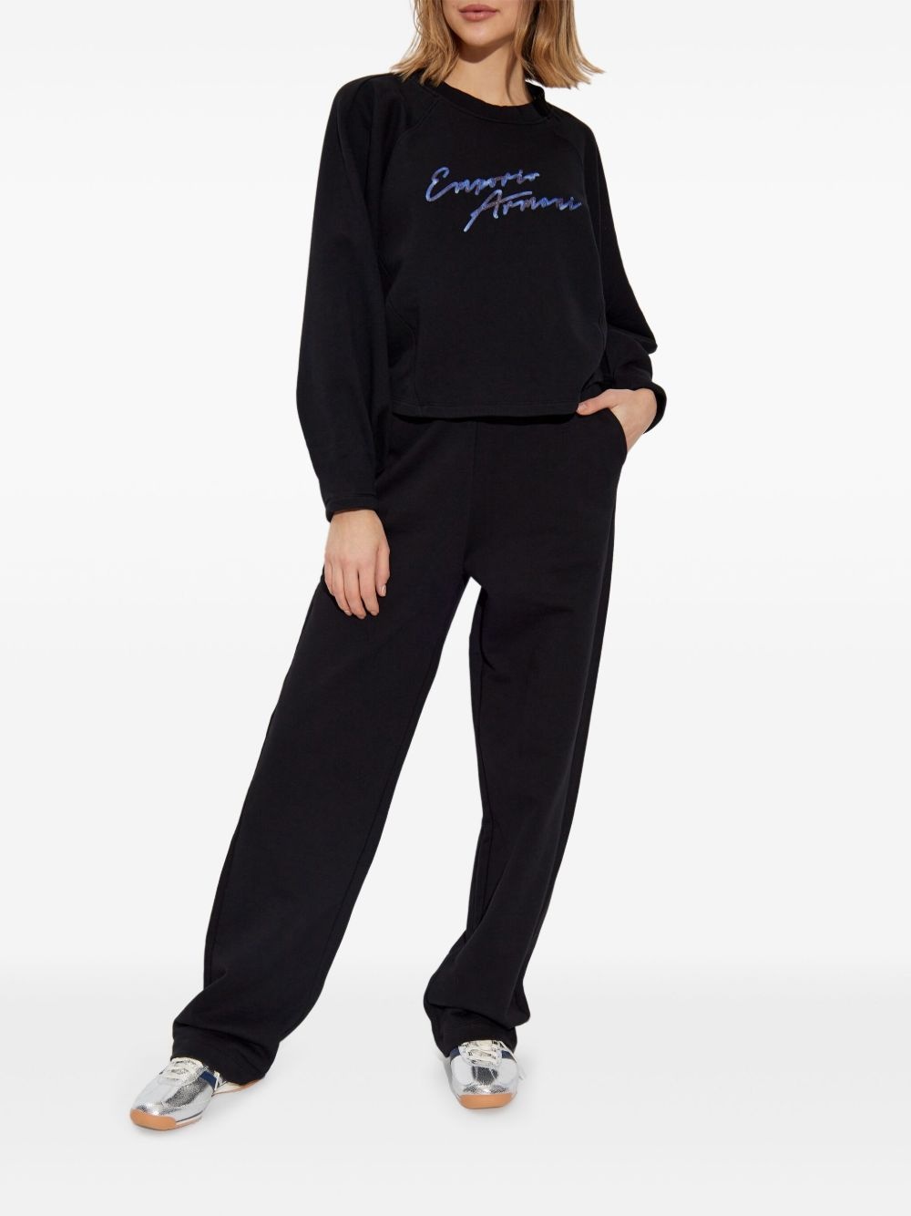 logo-embroidered sweatshirt - 2