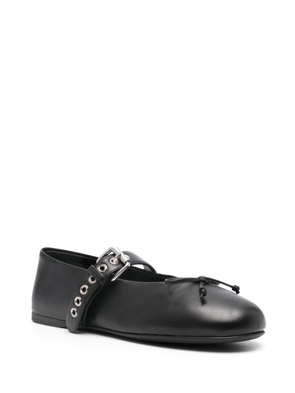 leather ballerina shoes - 2