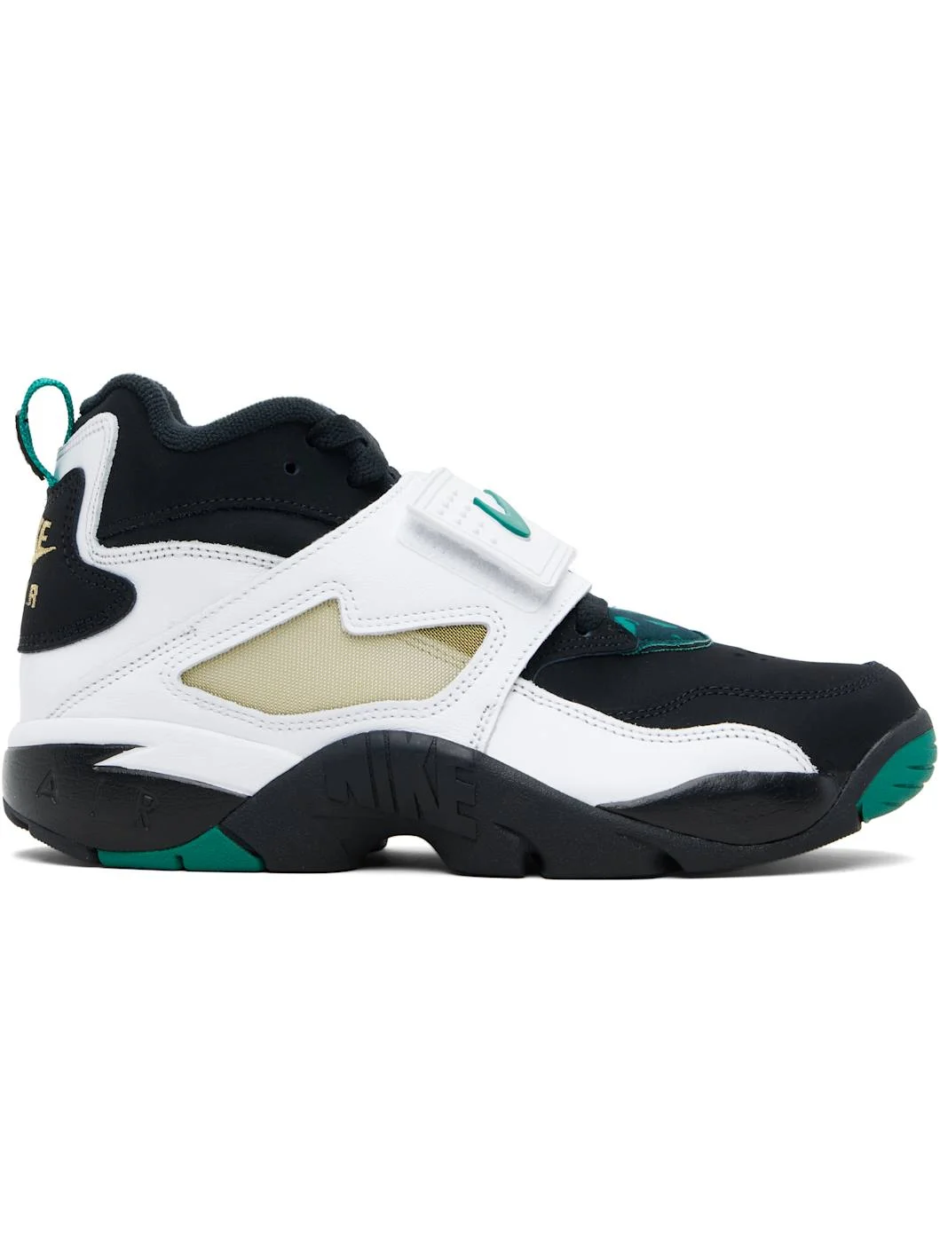 White & Black Air Diamond Turf Sneakers - 1
