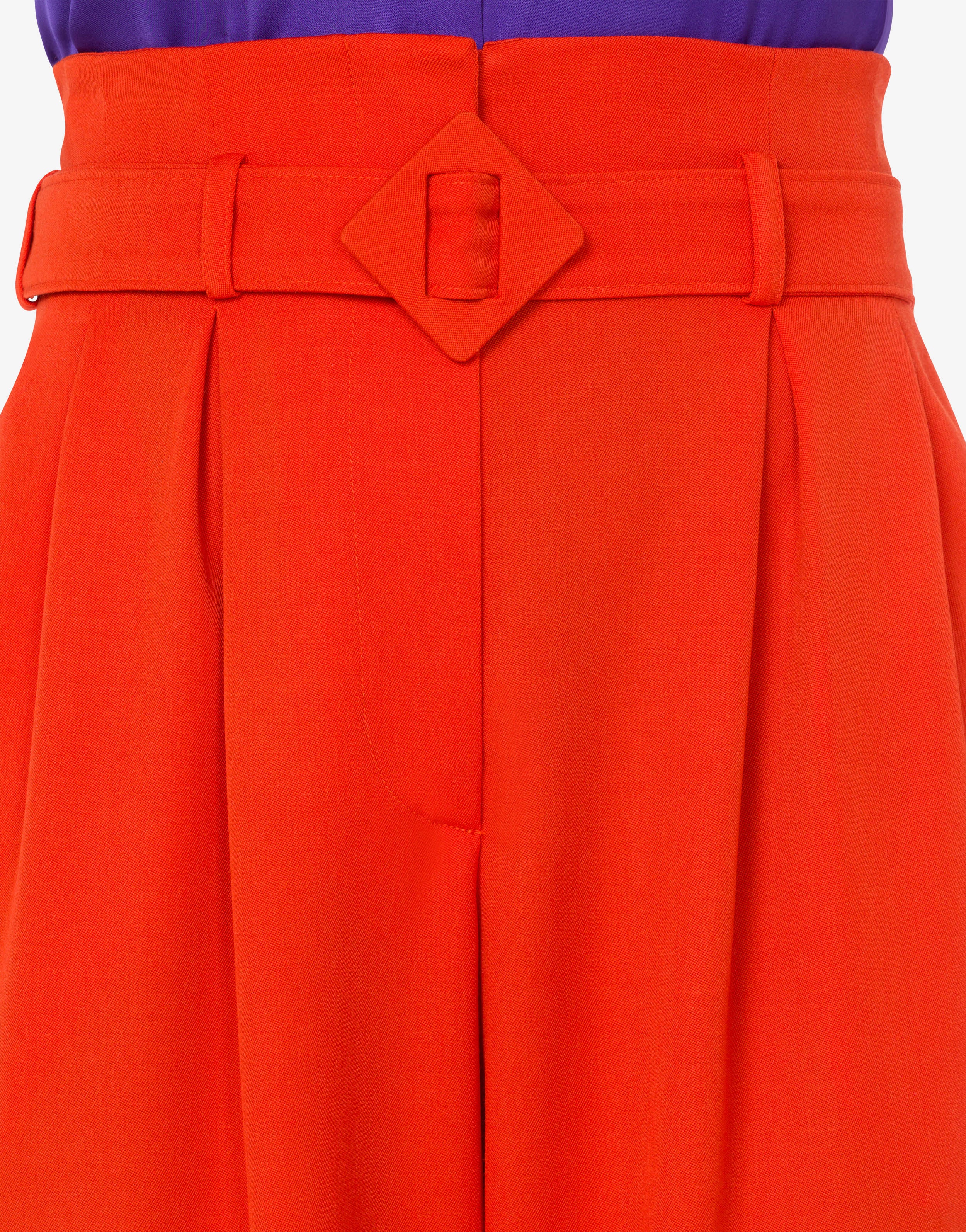 WOOL GRAIN DE POUDRE TROUSERS - 4
