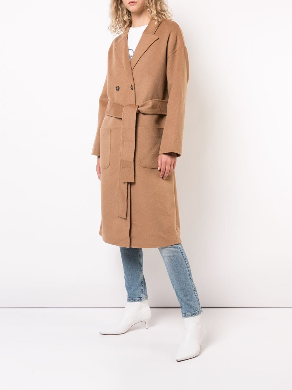 Dylan belted double-breasted coat - 3