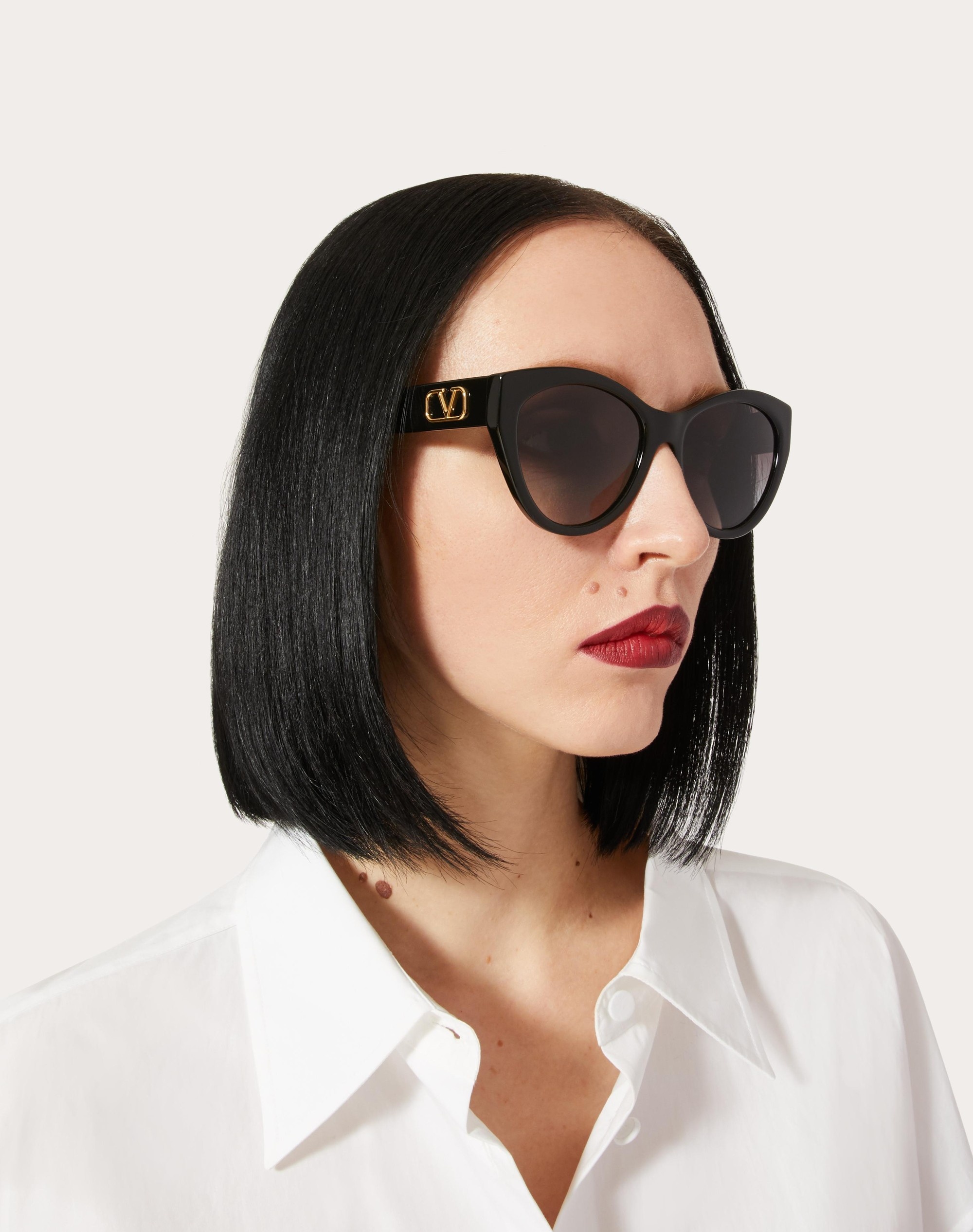 CAT-EYE ACETATE FRAME VLOGO SIGNATURE - 5