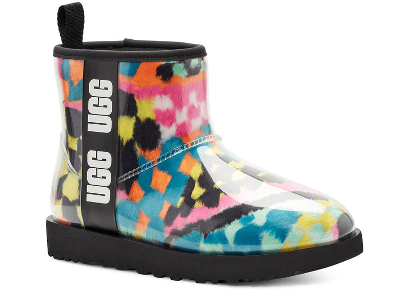 UGG UGG Classic Clear Mini Boot Checks Black Multi (Women's) outlook