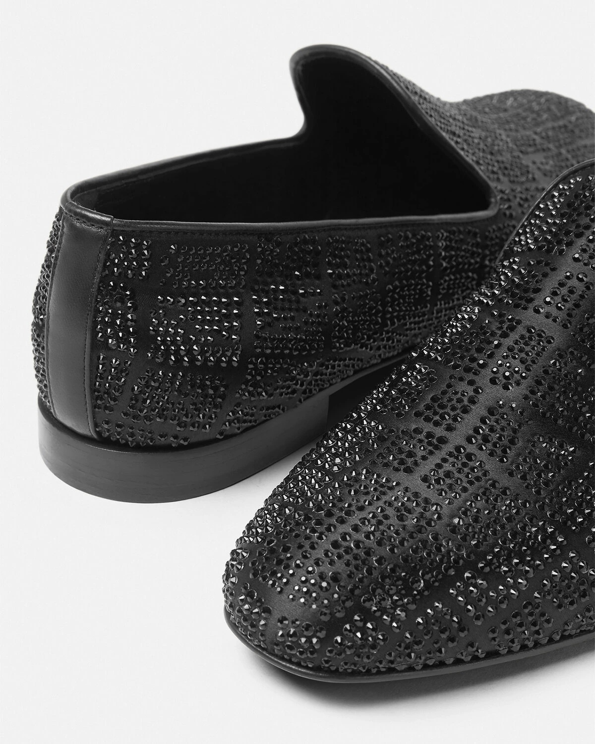 Crystal Croc-Effect Slippers - 4