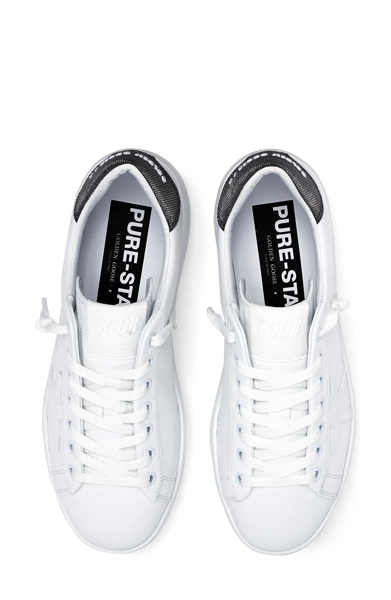 Purestar Low Top Sneaker in White/Dark Grey - 2