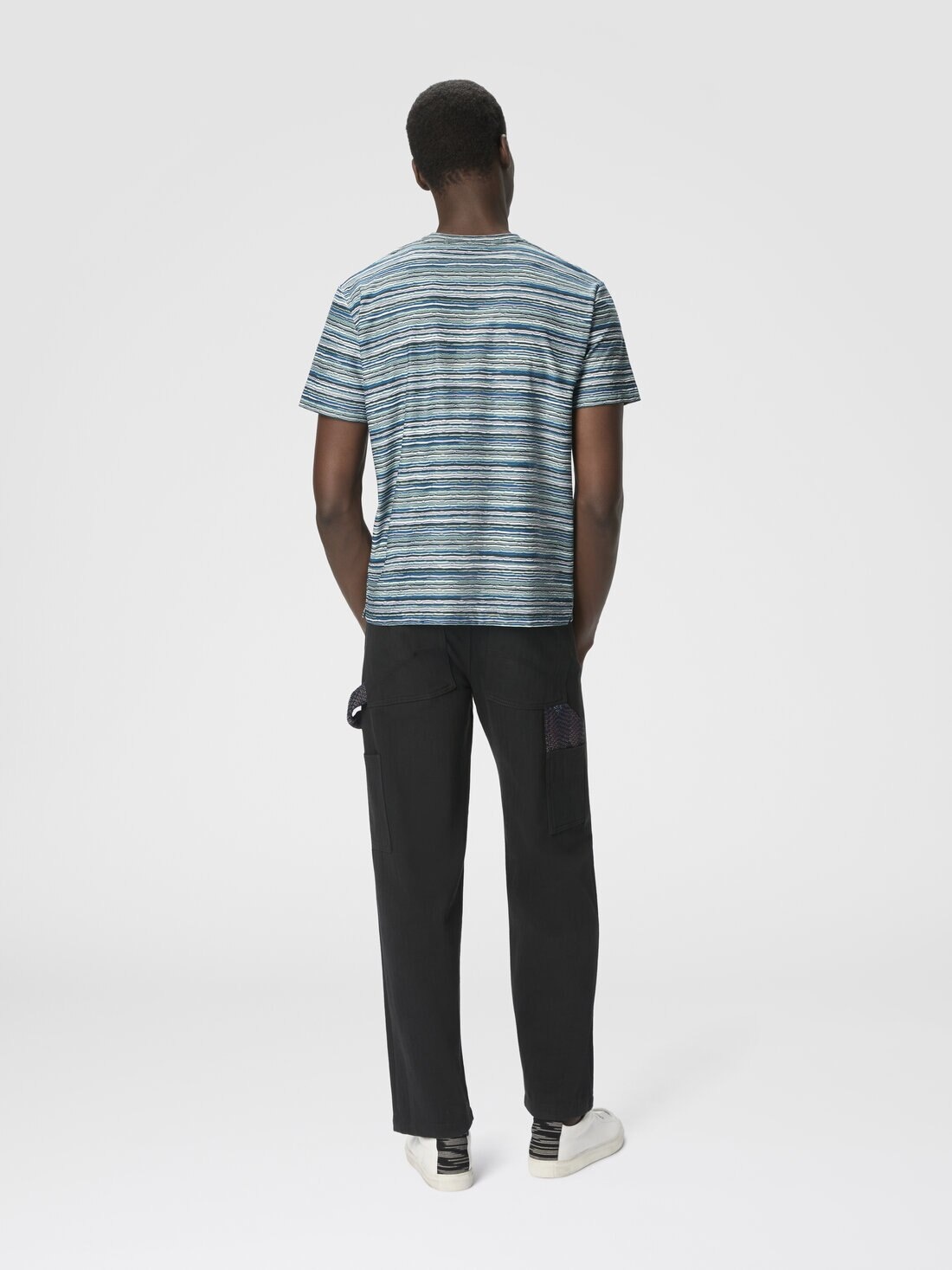 T-Shirt with Flame and Zigzag Pattern - 3