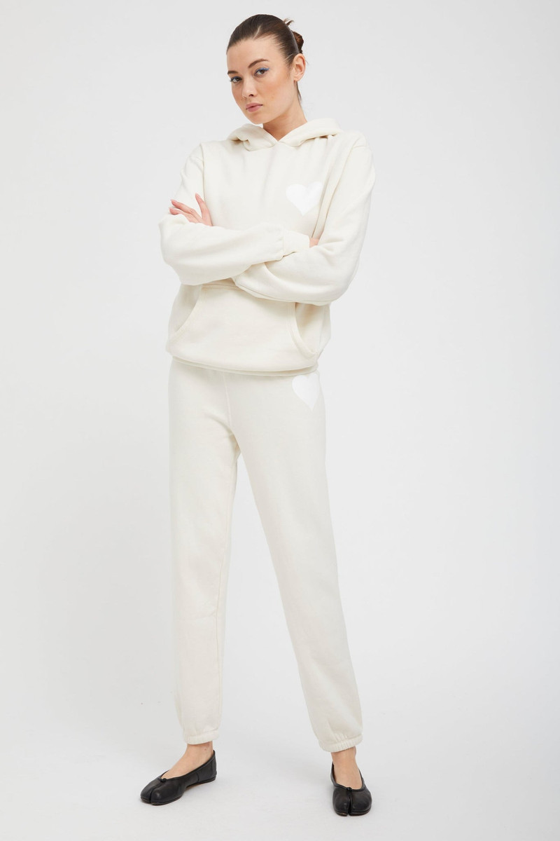 SPRWMN CREME HEART HOODIE outlook